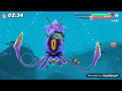 Hungry Shark World: All !! Sharks vs Squid Boss Part 3