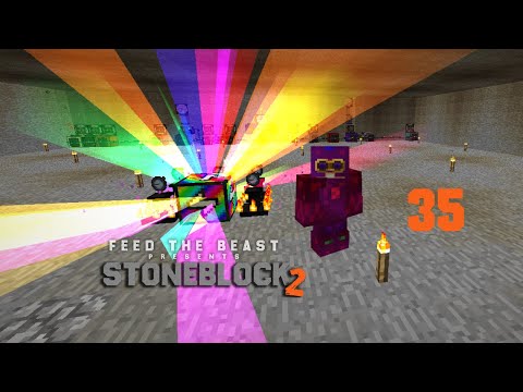 Modded Minecraft::StoneBlock 2::E35::The Rainbow Generator!