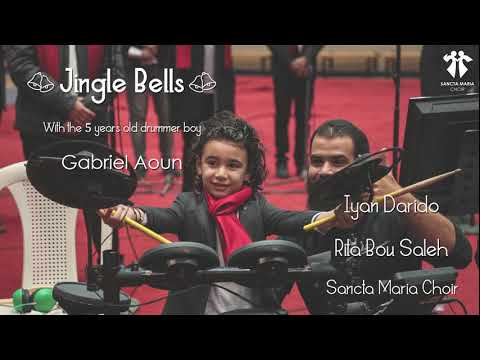 5years old playing Jingle Bells-Sancta Maria Choir-Iyan-Rita Bou Saleh/سانتا ماريا-ايان-ريتا بو صالح
