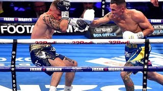 **RELENTLESS** JOSH WARRINGTON DEFEATS CARL FRAMPTON TO DEFEND IBF TITLE