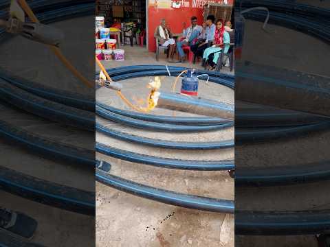 How to joint HDPE pipe #hdpe #joint #fun