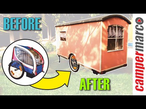 Self-built bicycle caravan for just €300 in 3 weeks - is that possible? DIY micro camper XPS