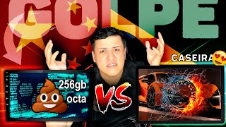 NÃO COMPRE MULTIMÍDIA CHINESA antes de ver ISSO! A MELHOR DO MUNDO com Kit Conversor vs 10 polegadas