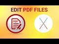 How To Edit PDF on Mac How To Edit PDF on Mac