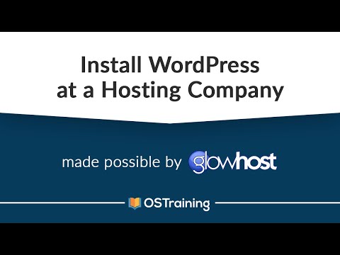WordPress and Gutenberg 2 Installing WordPress at a Hosting Company