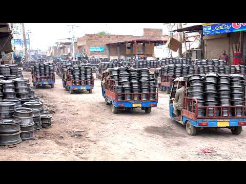 Amazing Skills of Pakistani Workshop Making Truck Rims- @Mechanical-Hands