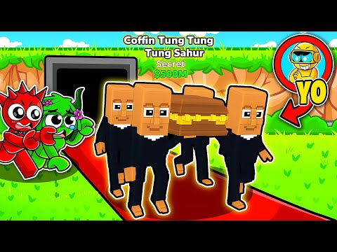Me Hice Pasar por COFFIN TUNG TUNG SAHUR SECRETO en STEAL A BRAINROT de Roblox!