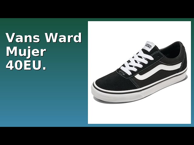 Vídeo relacionado con Vans Ward, Zapatillas Mujer, Black and White, 40 EU