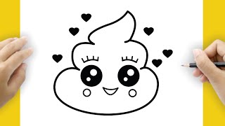 💩💩 How to Draw a Poop Emoji Step by Step | Easy Drawing Tutorial for Beginners