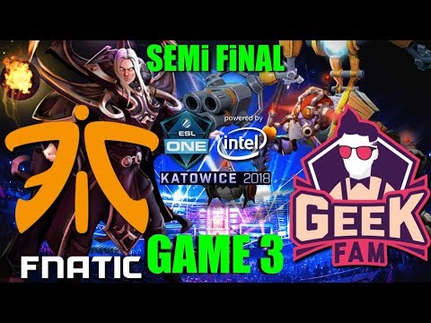 FNATIC vs GEEKFAM - ESL ONE KATOWICE - SEMI FINAL, BO 3 - GAME 3