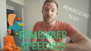 HOW TO MEMORIZE A SPEECH OR TEXT