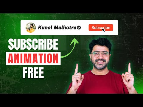 How to Make YouTube Subscribe Button Animation for FREE