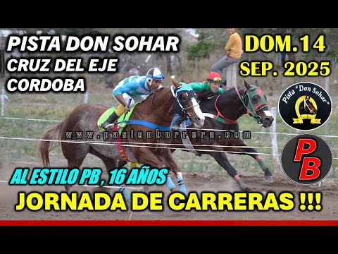 CARRERAS PISTA DON SOHAR - CRUZ DEL EJE, CORDOBA (14-09-2025)