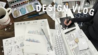 Design Vlog ✏️ Illustrating For My Stationery Shop