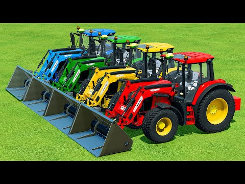 LOAD AND TRANSPORT POTATOES WITH JOHN DEERE MINI TRACTORS - Farming Simulator 22