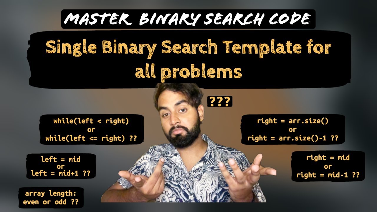 Mastering Binary Search Code: The Ultimate All-Purpose Template: Introduction