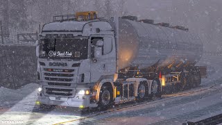 Download lagu ETS2 1.57 Mod | Frosty Heavy Winter Weather Mod v10.4 | Euro Truck Simulator 2 Mods mp3