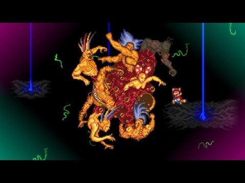 Super Mario Bros. X (SMBX) Custom Boss - Super Kitiku Mario - 7 Koopalings