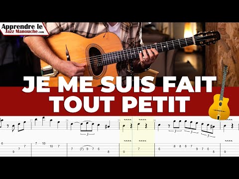 Je Me Suis Fait Tout Petit (Georges Brassens) - Solo et tablature (Gyspy jazz free tab)