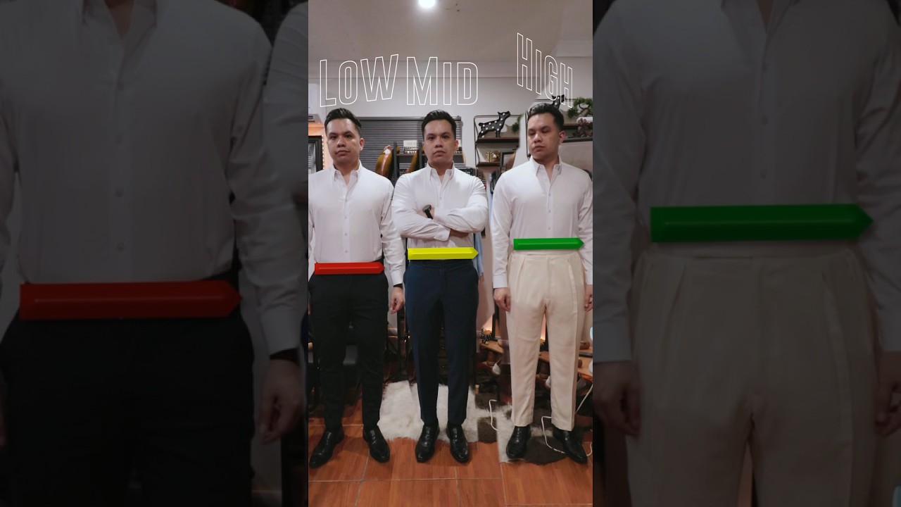 Pant Rise Guide: Low vs Mid Vs High - Which are you? #menstyletips #mensfashion