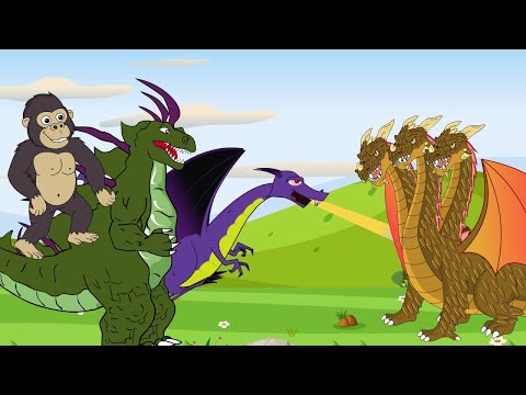 Kong, Ender Dragon, Godzilla Vs King Ghidorah Who is Strongest? | Godzilla Evolution Animation