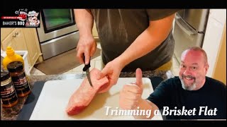 How to Trim & Prepare a Brisket Flat for the Smoker | Baker’s BBQ | #bbq #beef
