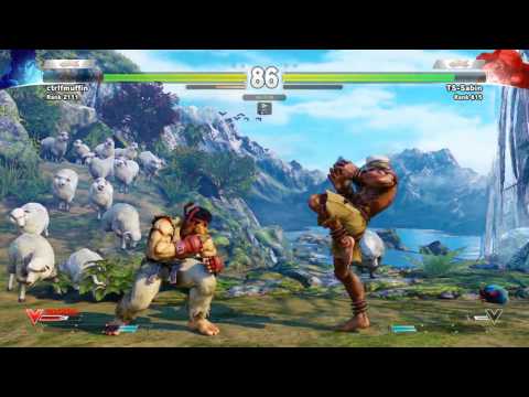 SFV~ Dhalsim (TS Sabin) vs  Ryu (ctrlmuffin) HD  H264 1080P