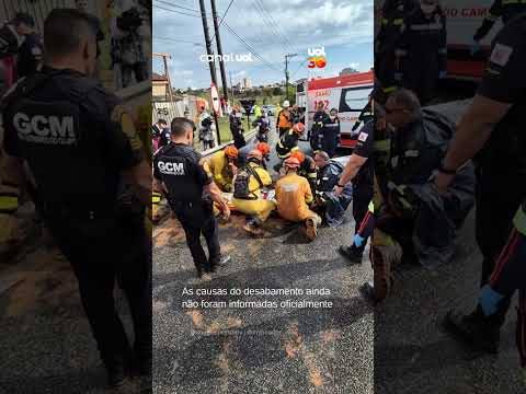 Adolescente é resgatada com vida de desabamento de prédio em São Bernardo do Campo (SP)