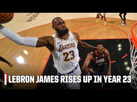 LEBRON JAMES THROWS DOWN THE HAMMER IN YEAR 23 💥