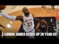 LEBRON JAMES THROWS DOWN THE HAMMER IN YEAR 23