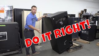 How to remove a Gun Safe from Pallet