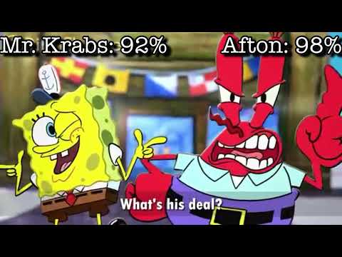 Mr. Krabs VS. William Afton (With Healthbars)