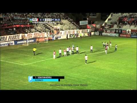 Gol de Bértoli. Patronato 1 - Central Córdoba 0. Fecha 10. Primera B Nacional 2015. FPT.
