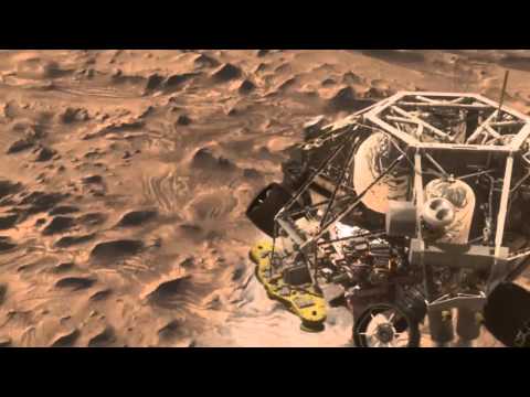 What does a Mars landing look like - Amazing video