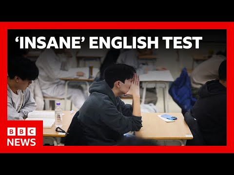 韓國考試院長因「離譜」英文考題請辭！BBC新聞 (South Korea exam chief quits over 'insane' English test | BBC News)
