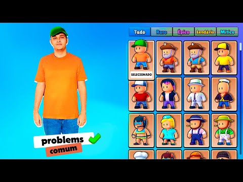 Recriamos as Skins do Stumble Guys na Vida Real...