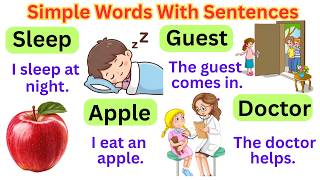 100 Easy English Words for Kids | A1 Vocabulary with Simple Sentences | English Speaking Practice