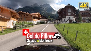 Driving from Gstaad to Montreux via the Col du Pillon mountain pass – Scenic Drive Switzerland!