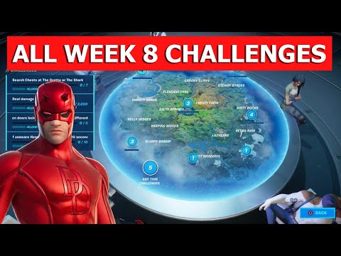 Fortnite: All Week 8 Challenges Guide! Chapter 2 Season 4!