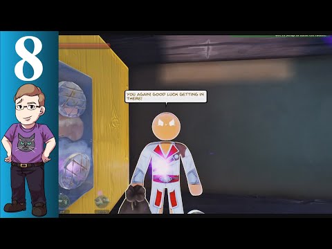 Let's Play Supraland: Crash (Blind) Part 8 - Using Our Gold Upgrade to Get Back Into Orangeburg!