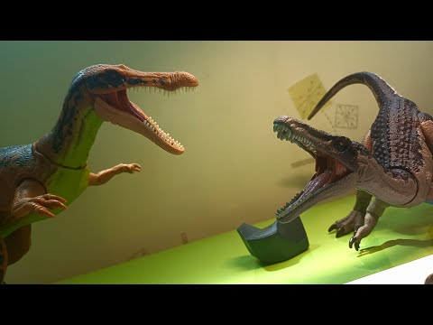 Baryonyx vs. Suchomimus [ Stop Motion ]