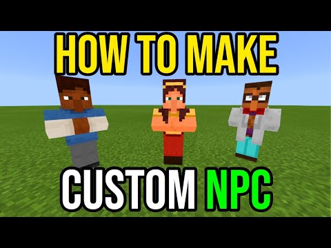 VIPmanYT - How To Make Custom NPCs In Minecraft WITHOUT Mods (PS4/Xbox/PE/Bedrock)