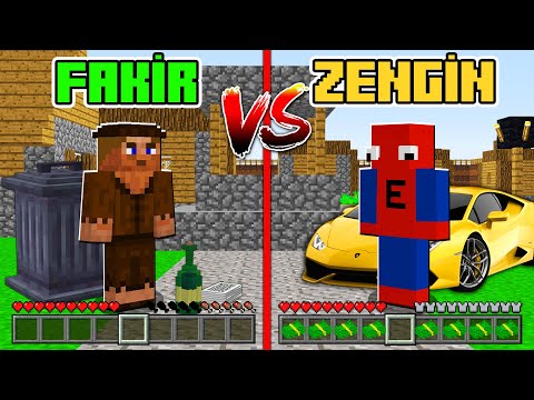 FAKİR HAYAT VS ZENGİN HAYAT 😱 Minecraft