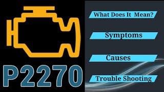 dtc p2270 interpretation