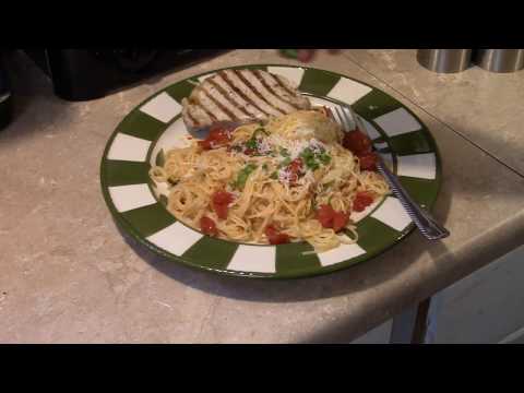 Roasted Cherry Tomatoes with Angel Hair Pasta