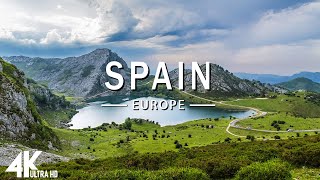 FLYING OVER SPAIN (4K UHD) - Relaxing Music Along With Beautiful Nature Videos - 4K Video HD
