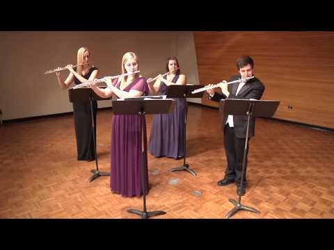 Shimmering Silver Flute Quartet: Comedian's Gallop