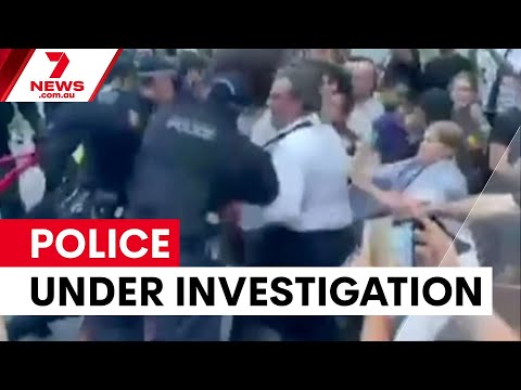 Police watchdog investigates Town Hall protest clash | 7NEWS