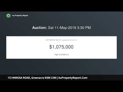 172 MIMOSA ROAD, Greenacre NSW 2190 | AuPropertyReport.Com