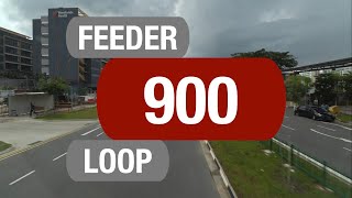 SMRT Buses Feeder 900 | Bus Service Route Visual